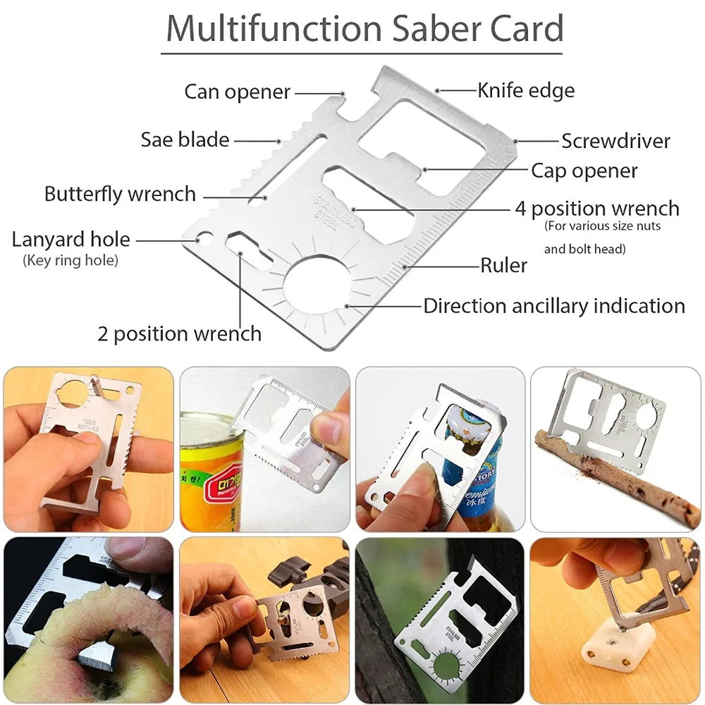 Survival Kit Outdoor – Militair Tactisch – EHBO, SOS & EDC Tools voor Kamperen en Jacht