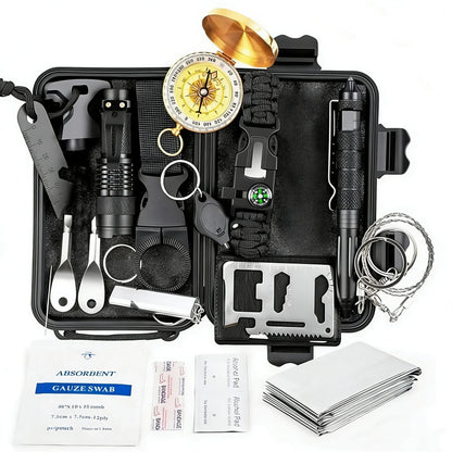 Survival Kit Outdoor – Militair Tactisch – EHBO, SOS & EDC Tools voor Kamperen en Jacht