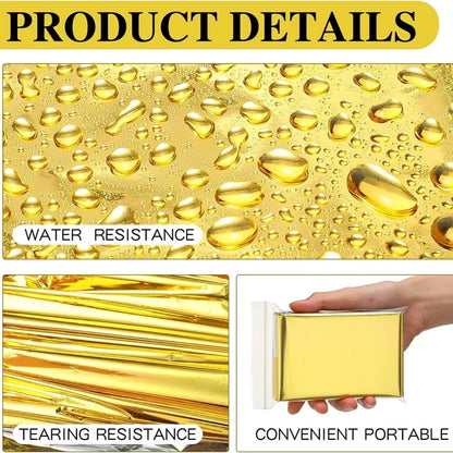 Nooddeken / Overlevingsdeken 130x210 cm – Waterdicht & Thermisch