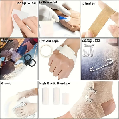 Universele EHBO-set 205 stuks – Voor Thuis en Outdoor