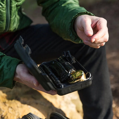 Survival Kit Outdoor – Militair Tactisch – EHBO, SOS & EDC Tools voor Kamperen en Jacht