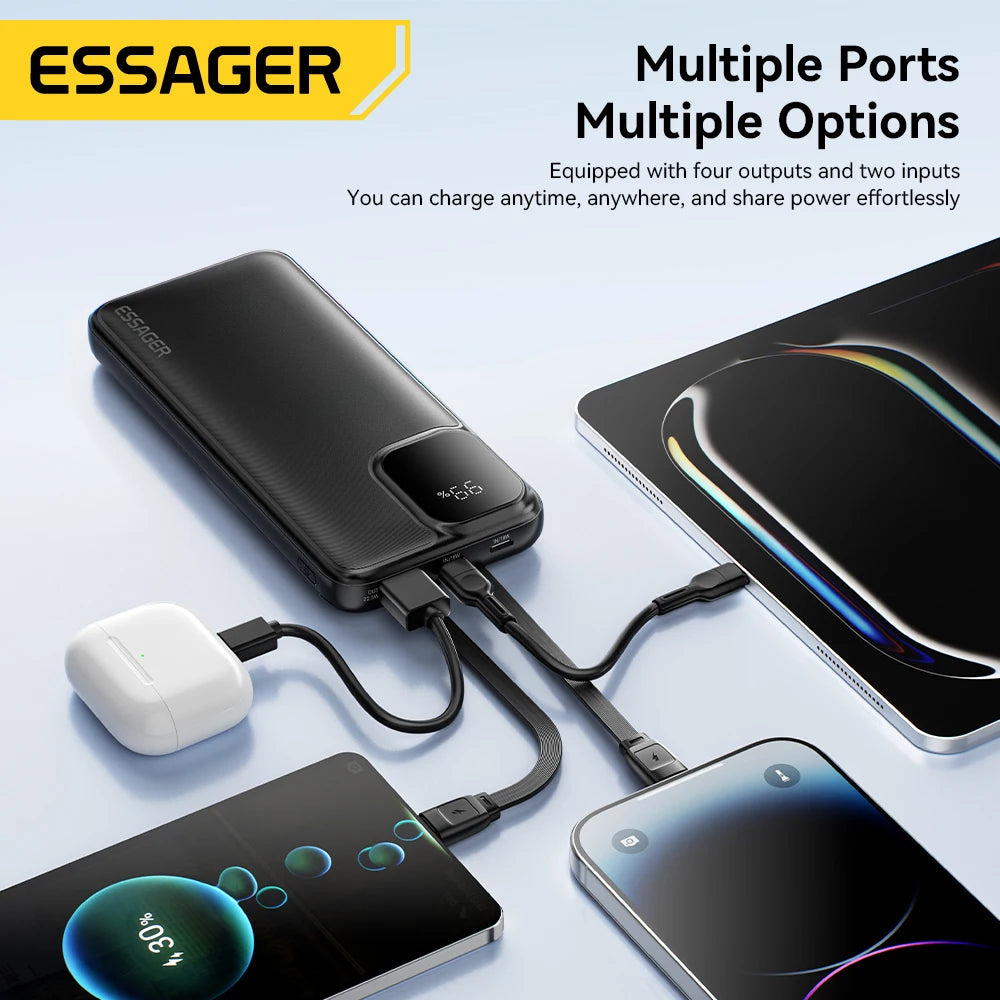 Draagbare Powerbank 20.000mAh – Snel Opladen PD 22,5W